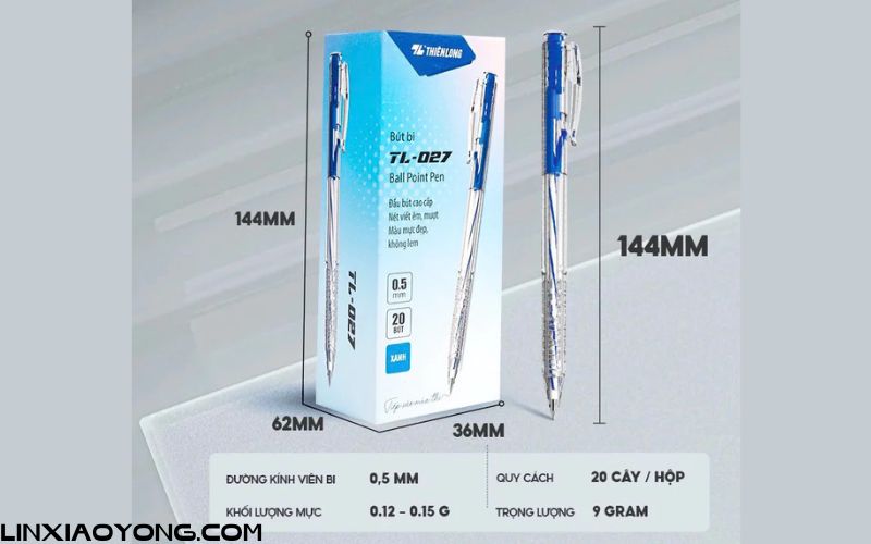 Hộp 20 cây bút bi 0.5mm